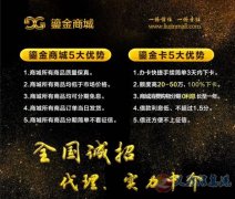 鎏金商城全国招商招市级 县级代理